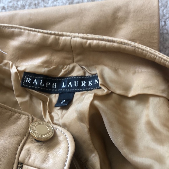 Ralph Lauren Black label lamb skin Leather pants - Picture 4 of 4